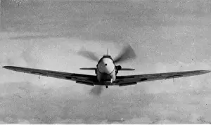 Captured Messerschmitt Bf109 in flight