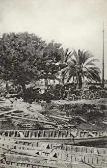 Captured Ottoman Turkish Guns - Iraq, WWI