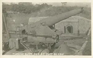 Captured Turkish 24cm gun gun at Yum Burnu