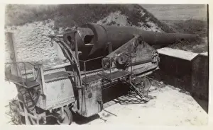 Gallipoli Prints: Captured Turkish Coastal Gun - Dardanelles