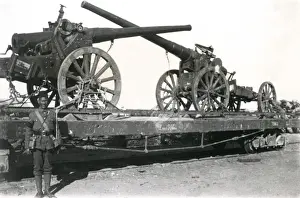 Proud Prints: Captured Turkish guns from Gaza, WW1