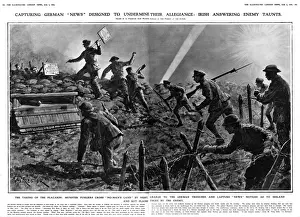 Fusiliers Prints: Capturing German news: Irish answering enemy taunts
