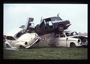Stunts Collection: Car crashing through front of truck