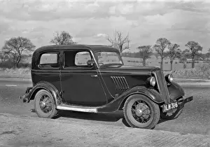 Roadway Prints: Car parked on a roadway
