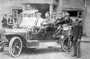 Car with passengers, Haverfordwest, South Wales