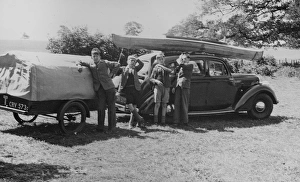 Images Dated 3rd February 2015: Car with Trailer Tent
