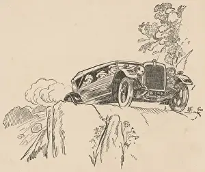 Car turning a hairpin bend