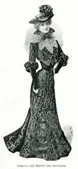 Caracul and velvet for mourning 1901