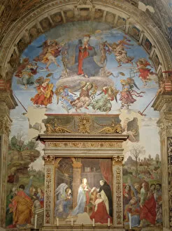 The Carafa Chapel. the Annunciation and the Assumption of th