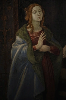 Images Dated 16th March 2009: The Carafa Chapel. The Annunciation. Detail of the Virgin Ma