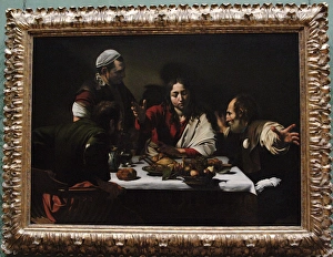 Apostle Collection: Caravaggio (1571-1610). Supper at Emmaus (1601)