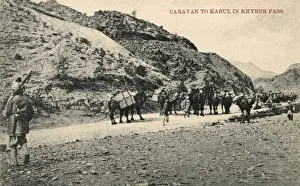 Freight Prints: Caravan on the way to Kabul in the Khyber Pass