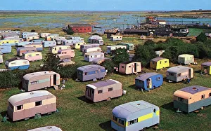 Sea Side Collection: Caravans in Martello Camp, Walton-on-the-Naze, Essex