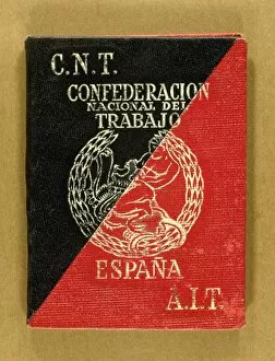 Anarchism Gallery: Card of National Confederation Labour