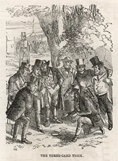 The Three Card Trick, 1860