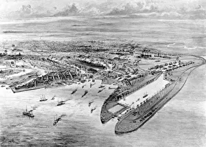 Cardiff Prints: Cardiff Docks, Wales, 1907