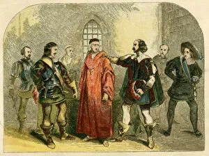 Images Dated 30th January 2017: Cardinal Wolsey Arrested for High Treason