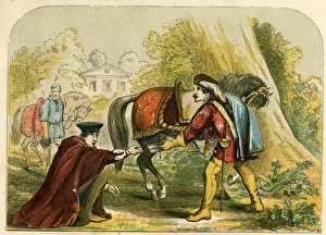 Images Dated 30th January 2017: Cardinal Wolsey and the Kings Messenger