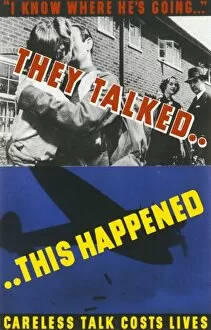 Raid Gallery: Careless Talk Costs Lives - WWII poster