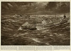  Wall Art Print Entitled Shipwreck Off Nantucket (Wreck