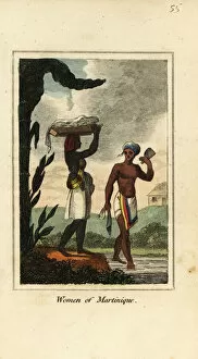 Geographical Collection: Carib women of Martinique, Antilles, West Indies, 1818