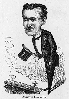 Impresario Prints: Caricature of the actor Augustus Harris