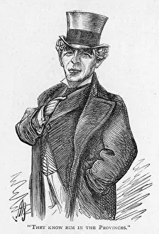 Provinces Prints: Caricature of the actor Barry Sullivan