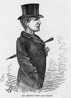 Images Dated 21st December 2015: Caricature of the actor Henry Neville