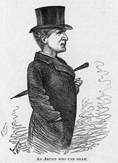 Images Dated 21st December 2015: Caricature of the actor Henry Neville