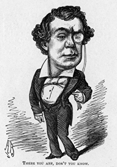 Images Dated 21st December 2015: Caricature of the actor John L Toole