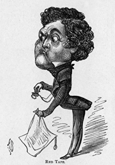 Images Dated 21st December 2015: Caricature of the actor Johns Clarke