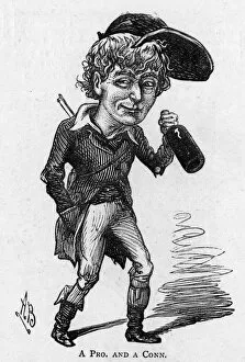 Images Dated 21st December 2015: Caricature of the actor and playwright Dion Boucicault