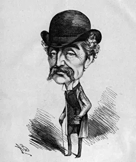Caricature of Alexander Henderson, theatre owner