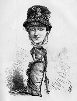 Caricature of Alma Stanley, British actress and singer