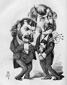 Images Dated 1st February 2016: Caricature of Arthur Sullivan and Ws Gilbert