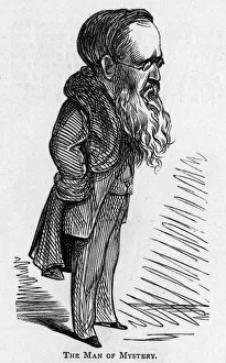 Images Dated 21st December 2015: Caricature of the author Wilkie Collins