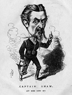 Images Dated 11th February 2016: Caricature, Captain Eyre Massey Shaw, fire brigade chief