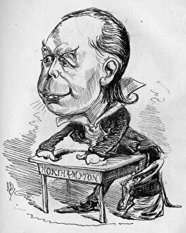 Oath Gallery: Caricature of Charles Bradlaugh, atheist MP