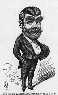 Cowley Prints: Caricature of the comic writer F C Burnand