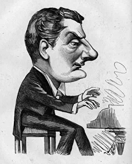 Images Dated 29th January 2016: Caricature of Corney Grain, entertainer and songwriter