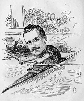 Images Dated 4th February 2016: Caricature of Edward Hanlan, sportsman and politician
