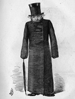 Images Dated 29th January 2016: Caricature of Edward Stirling, actor, dramatist and manager