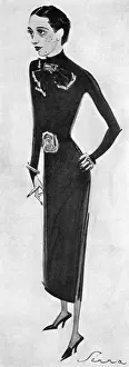 Dressmaking Prints: Caricature of Elsa Schiaparelli