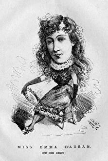 Images Dated 11th February 2016: Caricature of Emma d Auban, dancer