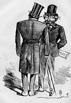 Images Dated 2nd February 2016: Caricature of F B Chatterton and Leopold Lewis