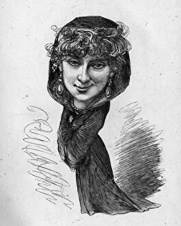 Images Dated 25th January 2016: Caricature of Florence St John, singer and actress