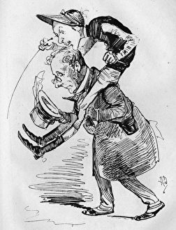 Caricature, Fred Archer, jockey, and Lord Falmouth Caricature, Fred Archer, jockey, and Lord Falmouth