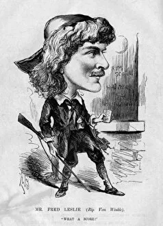 Adapted Gallery: Caricature of Fred Leslie, English actor and singer