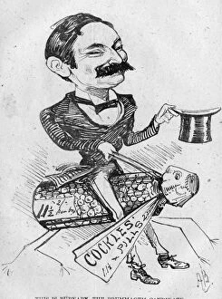Images Dated 25th January 2016: Caricature of Frederick Burnaby, traveller and army officer