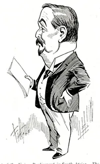 Caricature, General Louis Botha, Prime Minister, South Afric